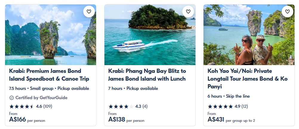 Getyourguide to Yao noi